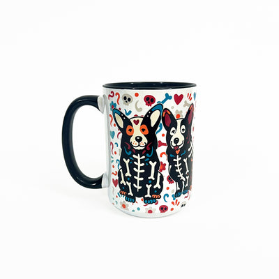 Corgi Sugar Skull Crew Jumbo Mug