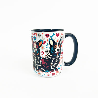 Corgi Sugar Skull Crew Jumbo Mug
