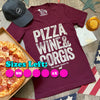 Corgi Friday Plans V-Neck Short Sleeve Tee Shirt