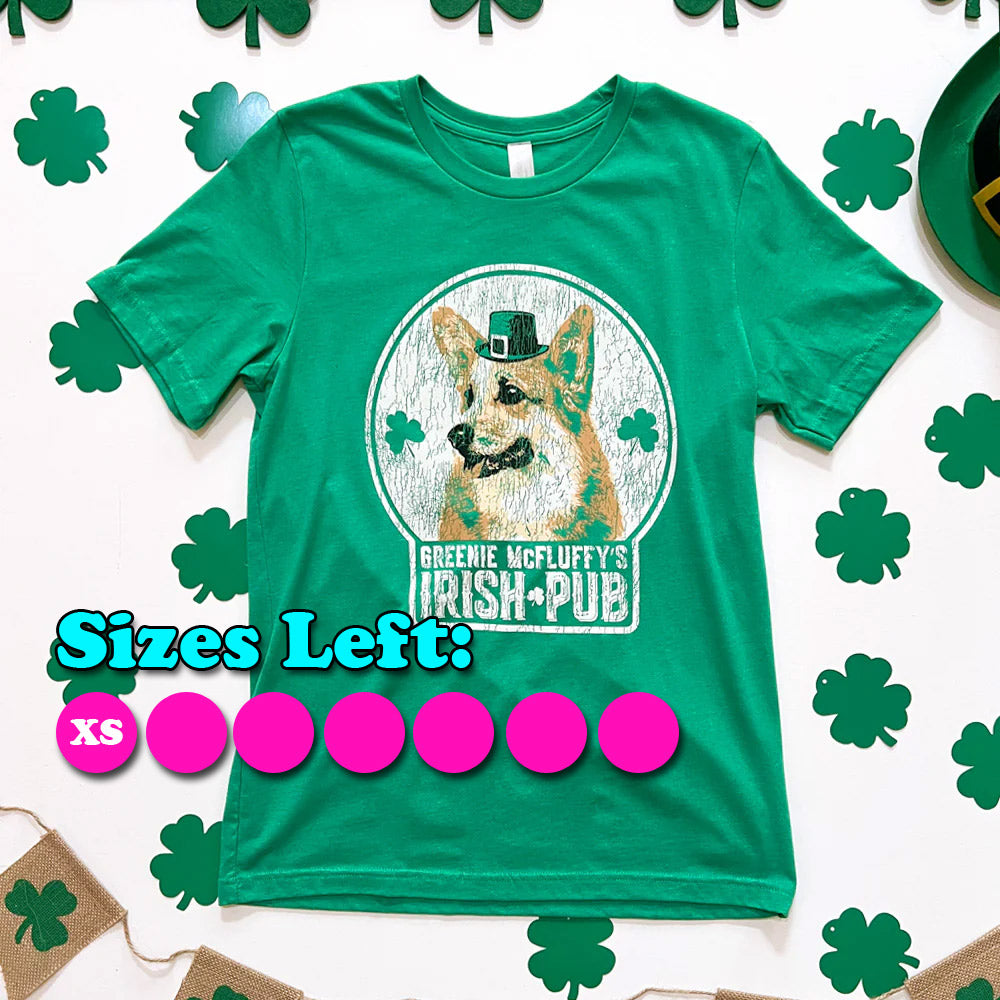 Greenie McFluffy's Irish Pub 2025 Short Sleeve Tee