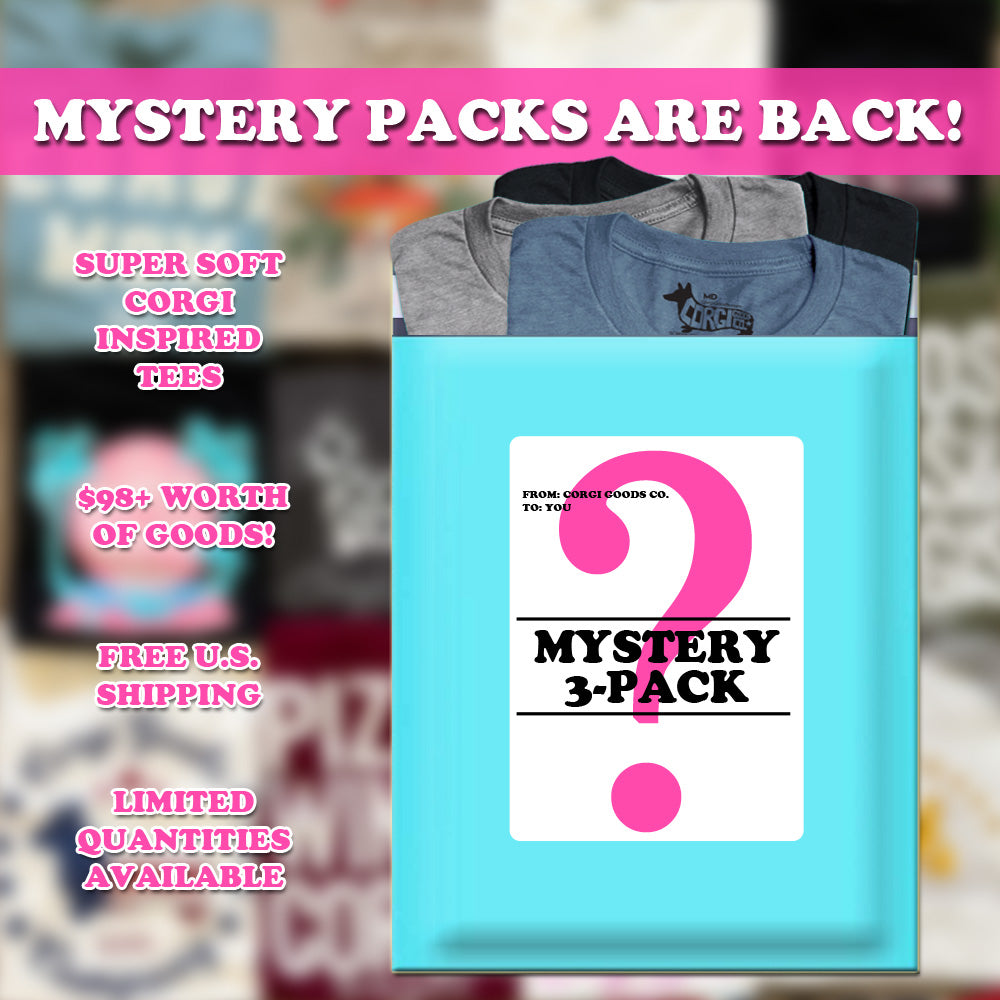"LIMITED STOCK" Corgi Goods Mystery T-Shirt 3-Pack Bundle (Dec 2025)