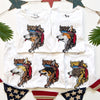 "NEW" Okay USA Short Sleeve Tee Shirt (Multiple Coats)