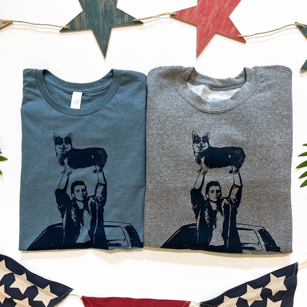 Say Corgi Things Retro Short Sleeve Tee Shirt