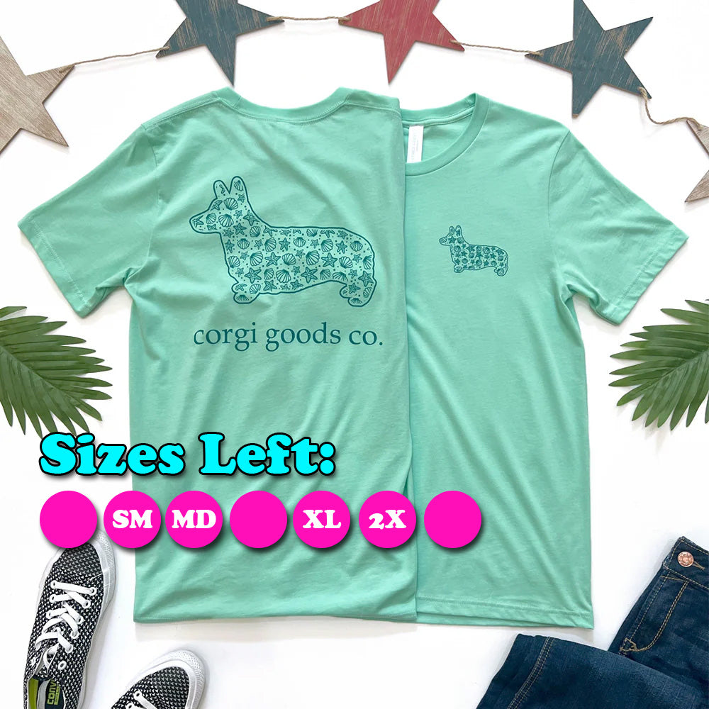 Corgi Goods Seashell Short Sleeve Tee Shirt