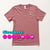 Signature White Logo V-Neck Tee Shirt (Mauve)