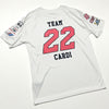 Speedy McFluffy's Racing Team Customizable Activewear Tee Shirt (Cardigan w/ tail - Multiple Coats)