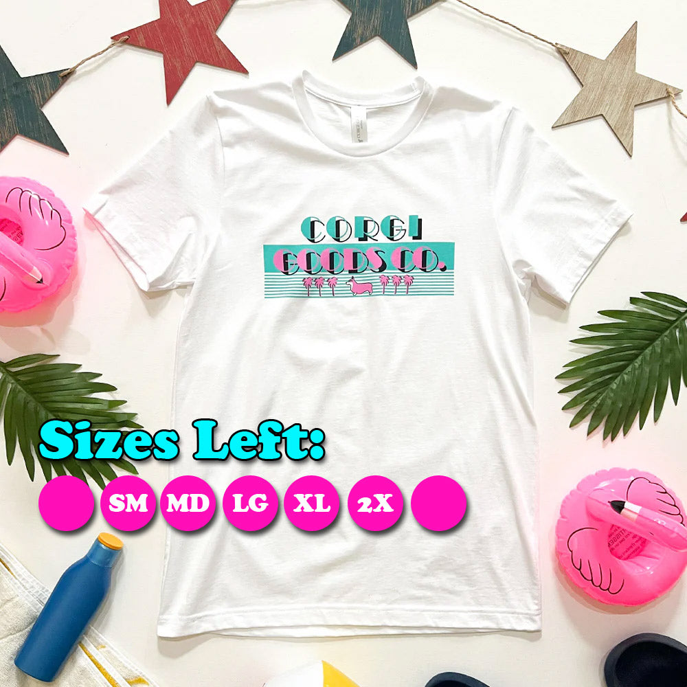 Corgi Vice Retro Short Sleeve Tee Shirt