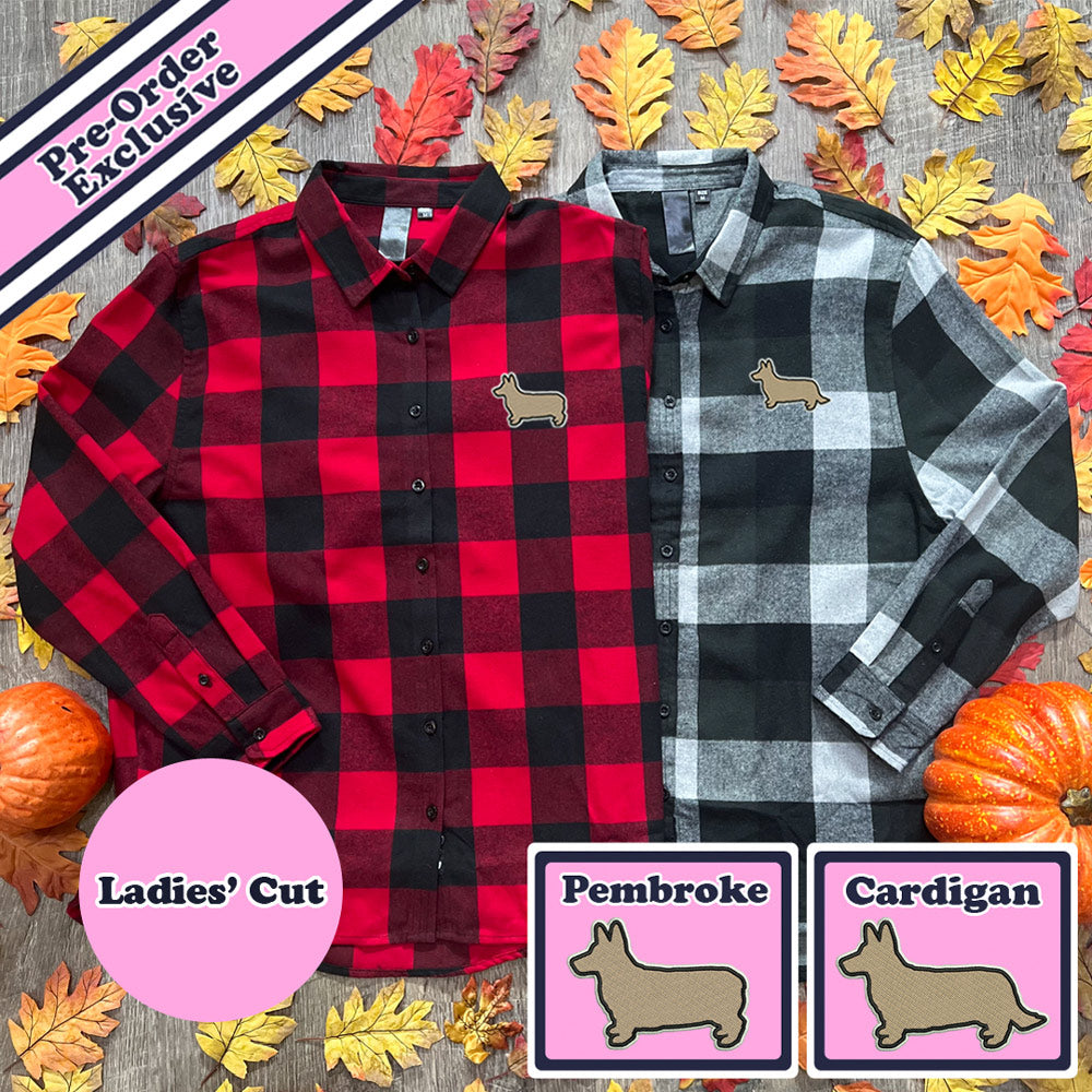 Signature Logo Ladies Flannel Shirt (Pre-Order Exclusive - November Delivery)