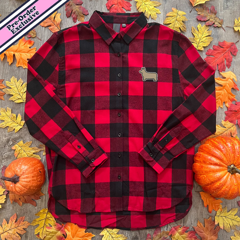 Signature Logo Ladies Flannel Shirt (Pre-Order Exclusive - November Delivery)