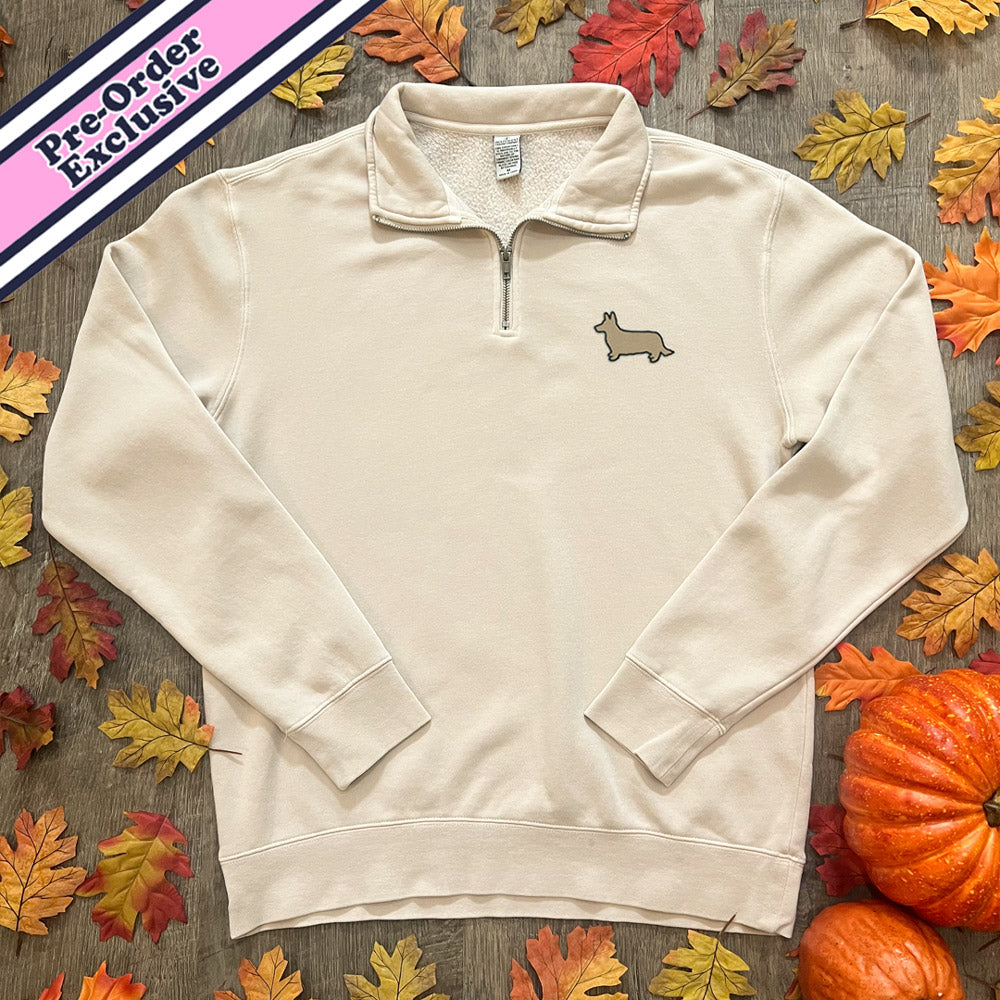 Signature Logo Quarter-Zip Pullover Sweatshirt (Pre-Order Exclusive - November Delivery)