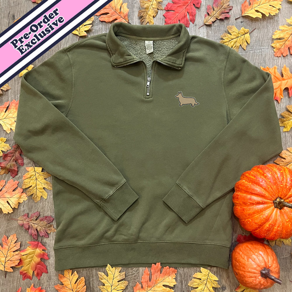 Signature Logo Quarter-Zip Pullover Sweatshirt (Pre-Order Exclusive - November Delivery)