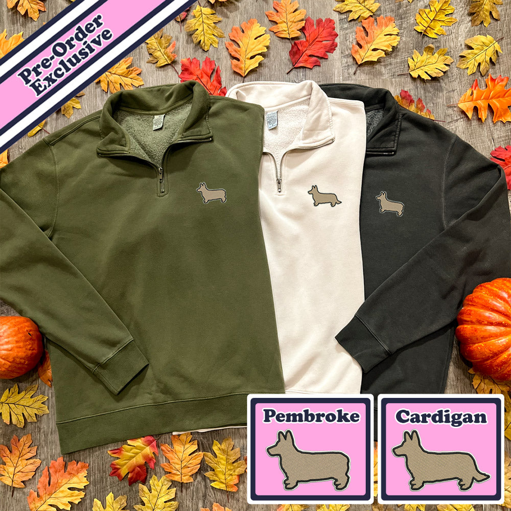 Signature Logo Quarter-Zip Pullover Sweatshirt (Pre-Order Exclusive - November Delivery)