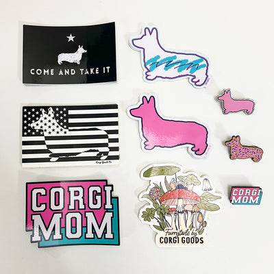 CG Corgi Mom Pin