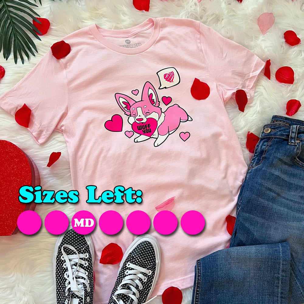 Robot Dragon Studios x Corgi Goods Valentine's Day Tee Shirt