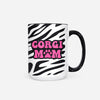 CG Corgi Mom Zebra Print Jumbo Mug