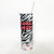 CG Corgi Mom Zebra Print 20oz Skinny Tumbler