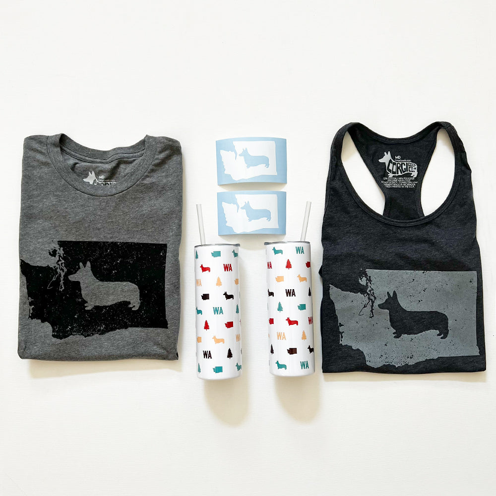 Washington State Corgi Short Sleeve Tee
