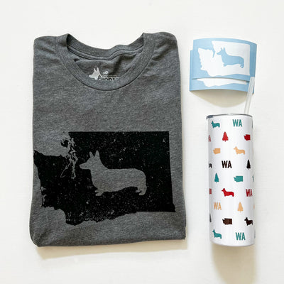 CG Washington State Corgi Short Sleeve Tee