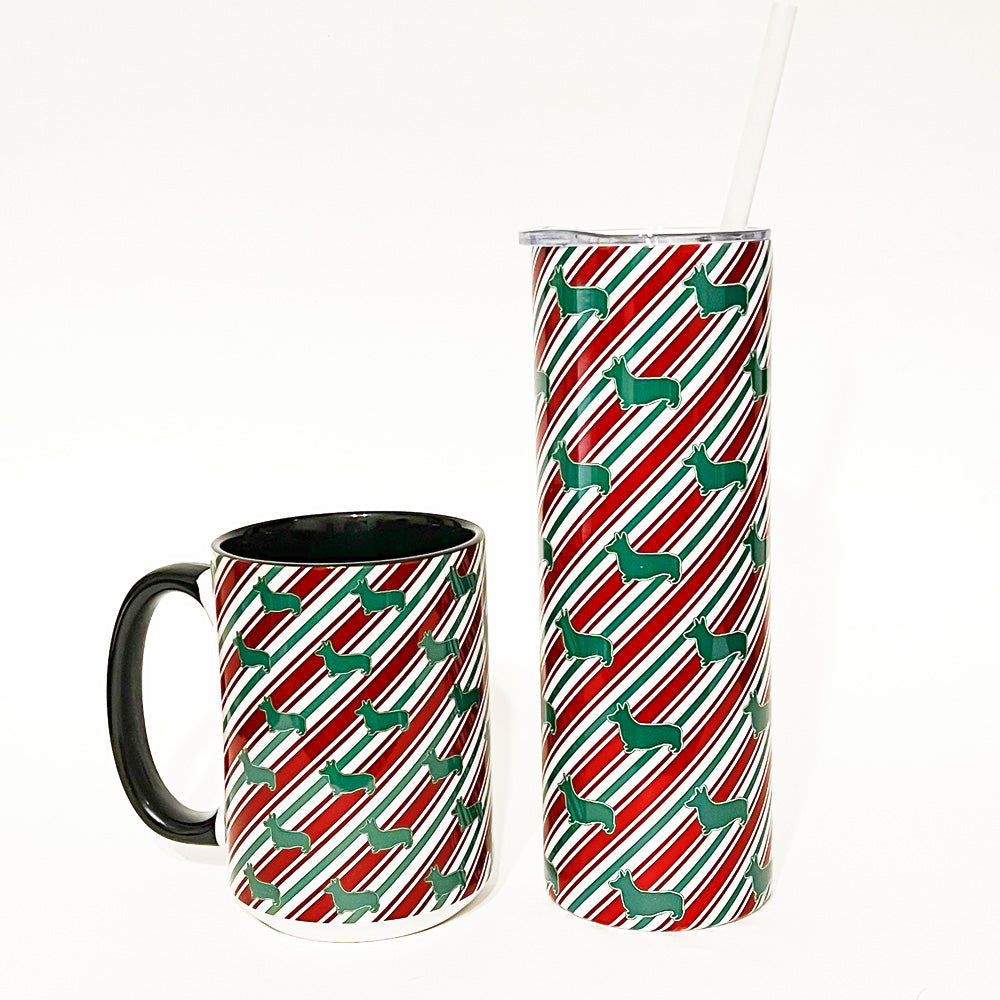 Candy Cane Corgi Jumbo Mug (Limited Time)