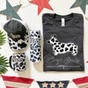 CG Corgi Moo Cow Print Short Sleeve Tee Shirt