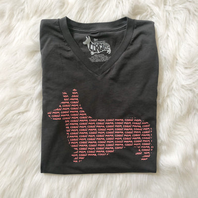Corgi Mom V-Neck Tee Shirt