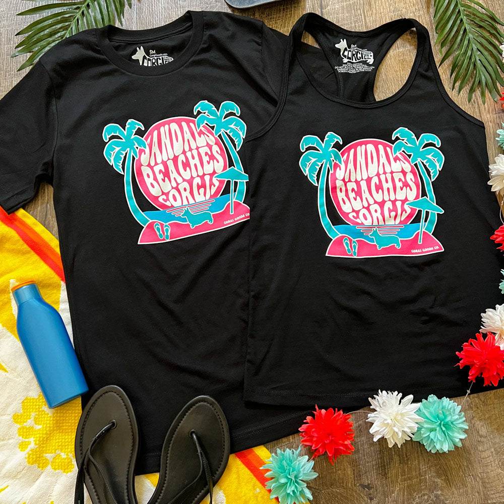 Corgi Beach Life Tee Shirt