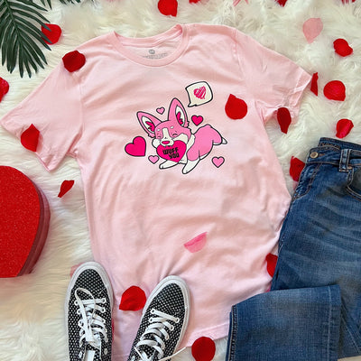 Robot Dragon Studios x Corgi Goods Valentine's Day Tee Shirt
