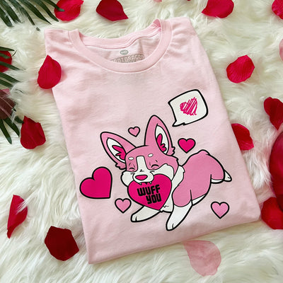 Robot Dragon Studios x Corgi Goods Valentine's Day Tee Shirt