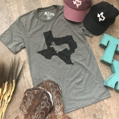 CG Texas State Corgi Short Sleeve Tee