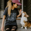 Corgi Mom AF V-Neck Short Sleeve Tee Shirt (XL Only)