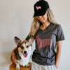 Corgi Mom V-Neck Tee Shirt