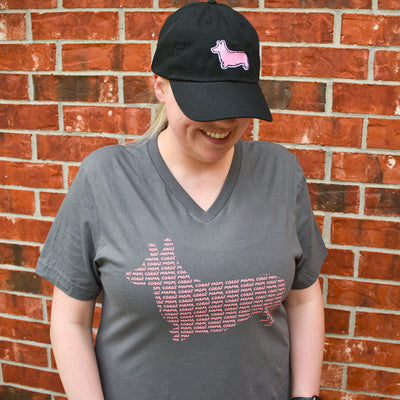 Corgi Mom V-Neck Tee Shirt