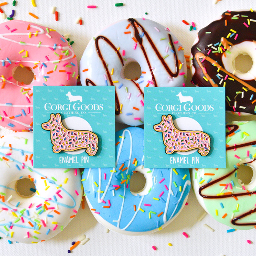 Corgi Goods Signature Series Donut Corgi Enamel Pin The Corgi