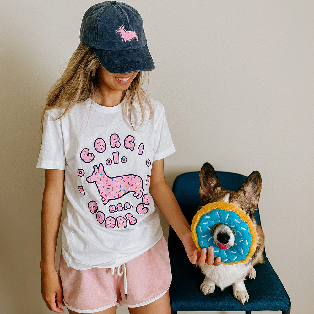 Donut Corgi Short Sleeve T-Shirt