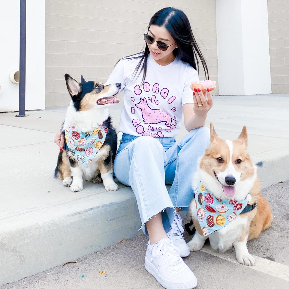 Donut Corgi Short Sleeve T-Shirt