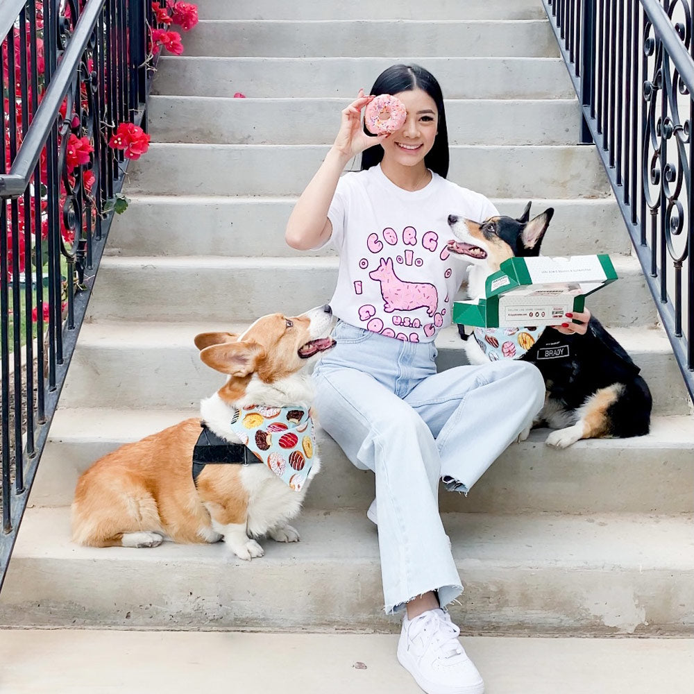 Donut Corgi Short Sleeve T-Shirt