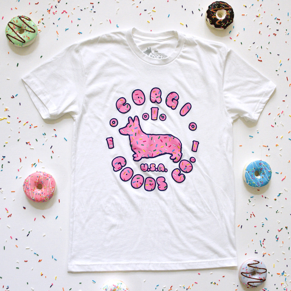 Donut Corgi Short Sleeve T-Shirt