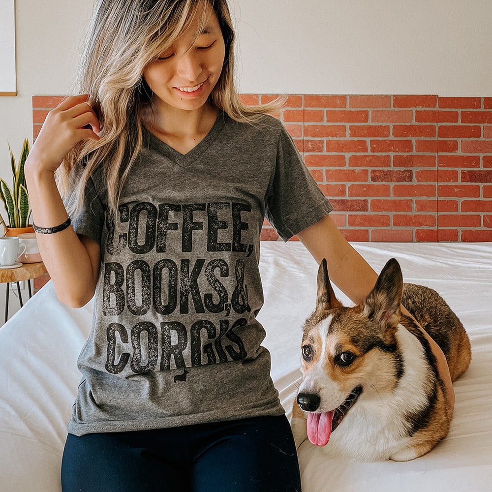 Evening Plans V-Neck Tee Shirt (Coffee Version)