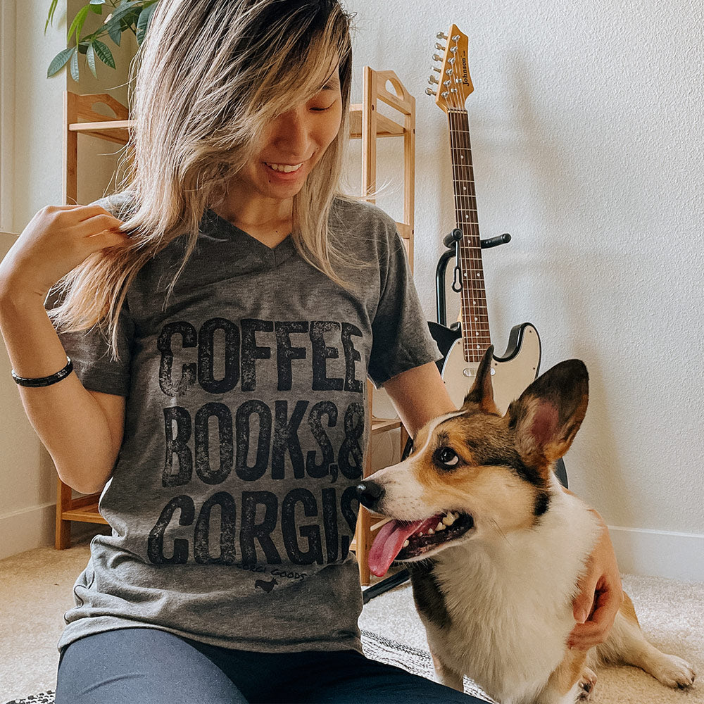 Evening Plans V-Neck Tee Shirt (Coffee Version)