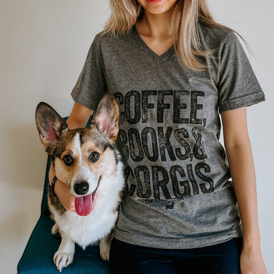 "NEW" CG Evening Plans V-Neck Tee Shirt (Coffee Version)