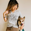 CG Corgi Pumpkin Patch V-Neck Tee Shirt