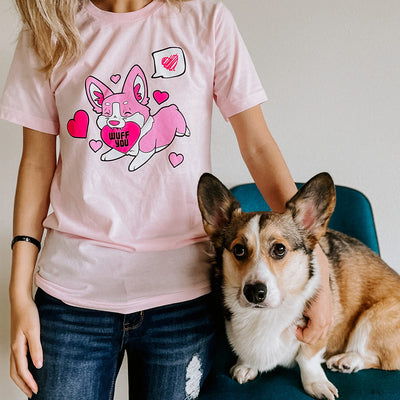Robot Dragon Studios x Corgi Goods Valentine's Day Tee Shirt