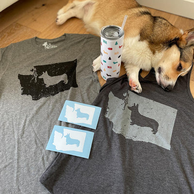 CG Washington State Corgi Short Sleeve Tee